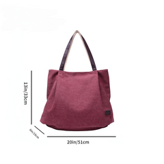 Vintage Canvas Shoulder Hobo Bag Women's Casual Handbag