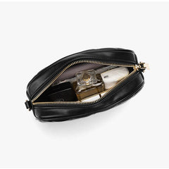 Women's Quilted Shoulder Bag with Chain Strap