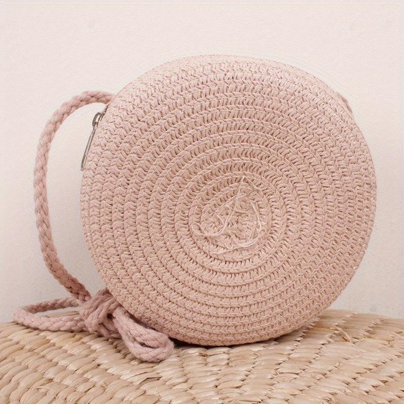 Straw Woven Beachbag Crossbody Bag Mini Coin Purses
