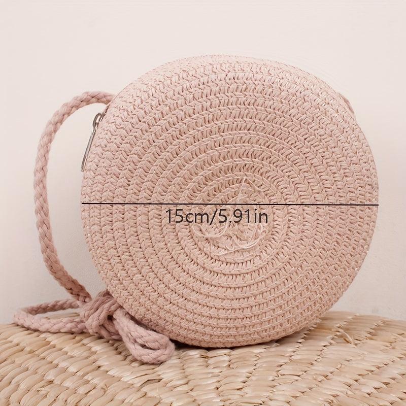 Straw Woven Beachbag Crossbody Bag Mini Coin Purses
