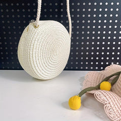 Straw Woven Beachbag Crossbody Bag Mini Coin Purses