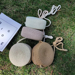 Straw Woven Beachbag Crossbody Bag Mini Coin Purses