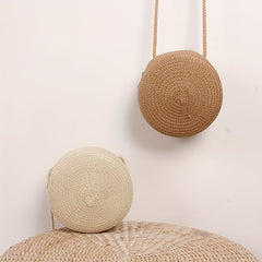 Straw Woven Beachbag Crossbody Bag Mini Coin Purses