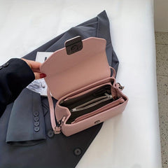 Chic Crossbody Bag Vegan Leather Shoulder Purse Women's Handbag