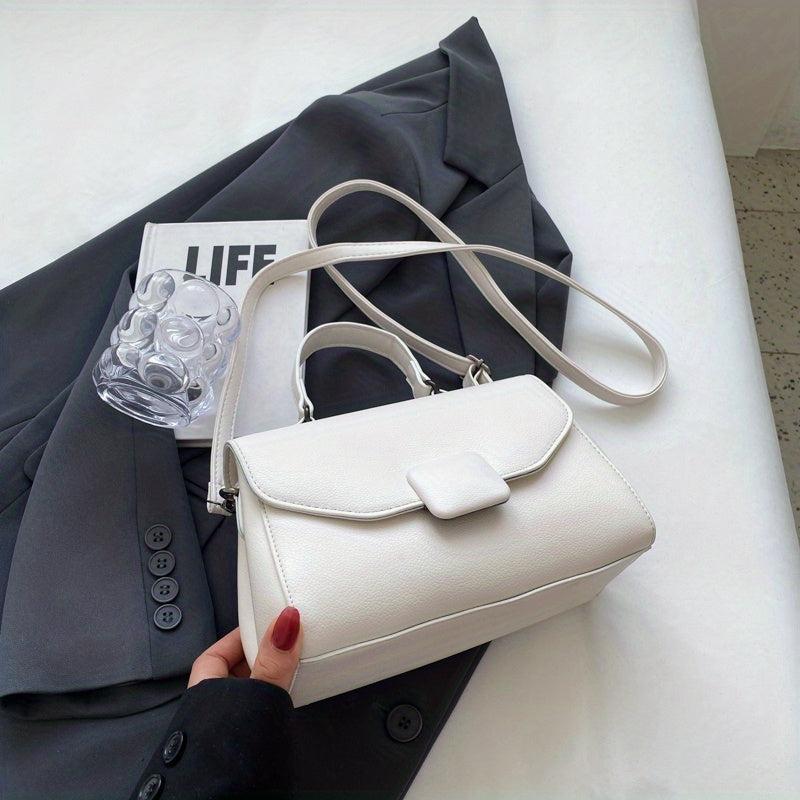 Chic Crossbody Bag Vegan Leather Shoulder Purse Women's Handbag
