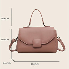 Chic Crossbody Bag Vegan Leather Shoulder Purse Women's Handbag