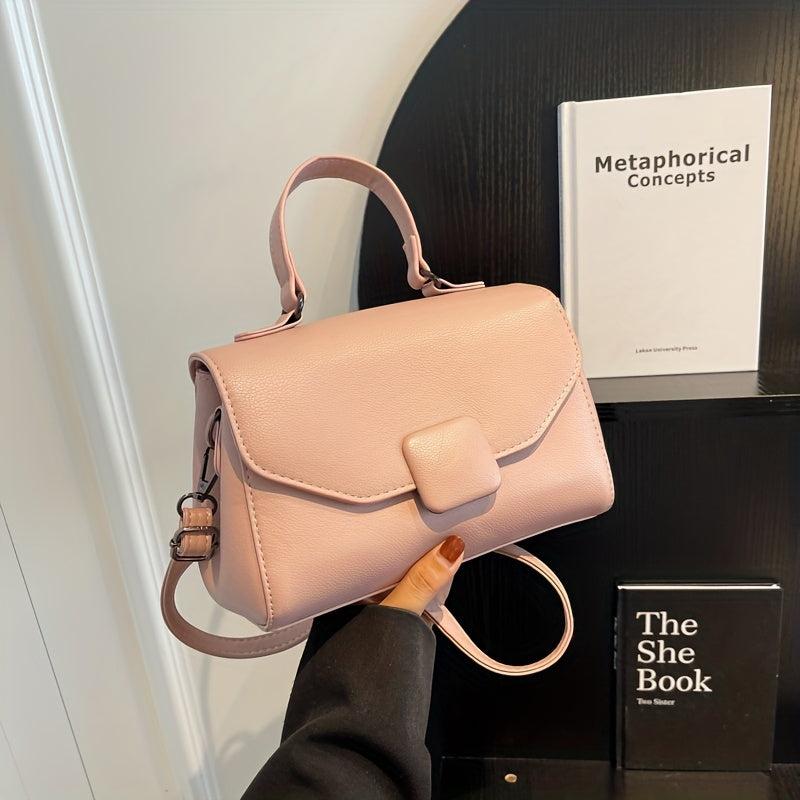 Chic Crossbody Bag Vegan Leather Shoulder Purse Women's Handbag
