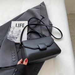 Chic Crossbody Bag Vegan Leather Shoulder Purse Women's Handbag