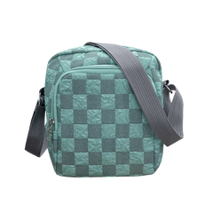 Casual Plaid Crossbody Bag Small Nylon Shoulder Messenger Bag
