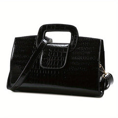 Neon Crocodile Crossbody Bag Metallic Handbags Women
