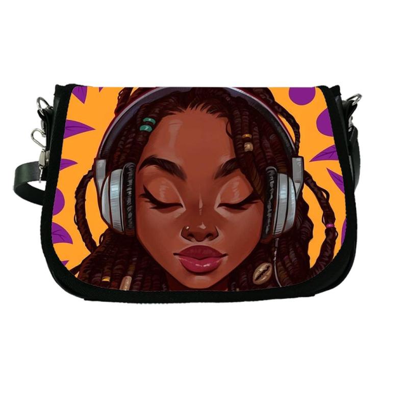 African Girl Crossbody Bag Handbag & Coin Purse