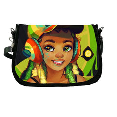 African Girl Crossbody Bag Handbag & Coin Purse
