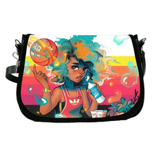 African Girl Crossbody Bag Handbag & Coin Purse