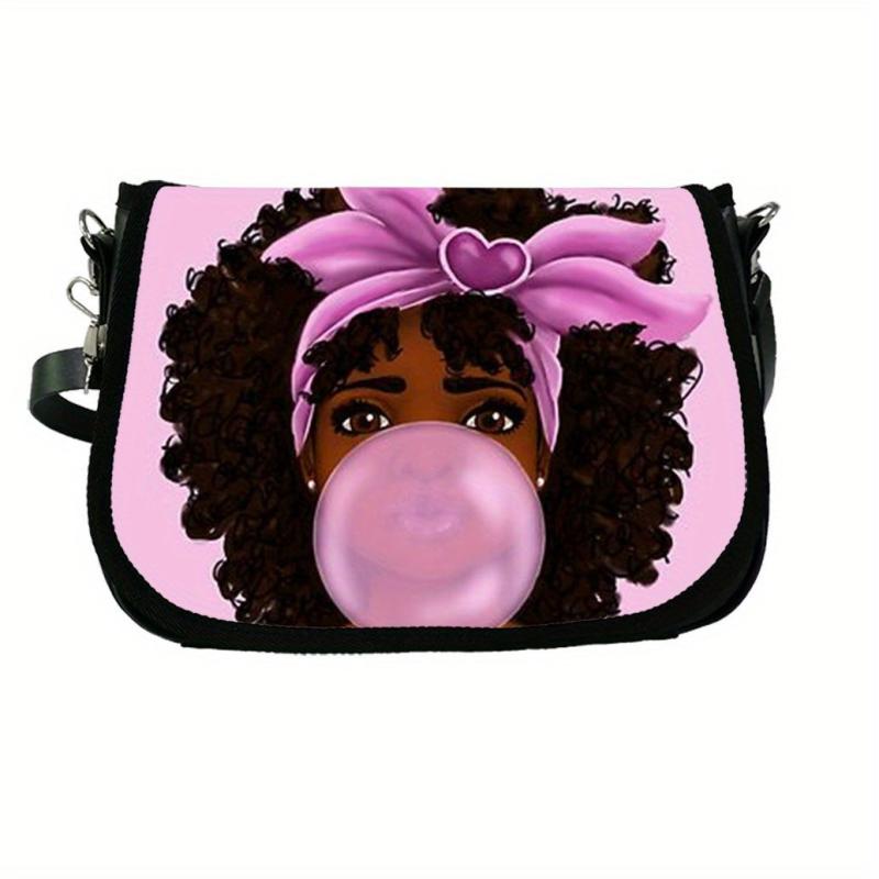 African Girl Crossbody Bag Handbag & Coin Purse