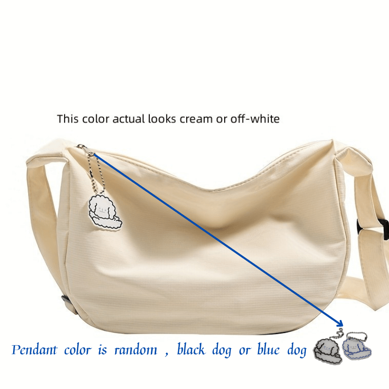 Waffle Textured Candy Crossbody Bag Canvas Shoulder Bag Women's Travel Bag