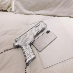 Pistol Crossbody Bag Chain Shoulder Clutch Purse