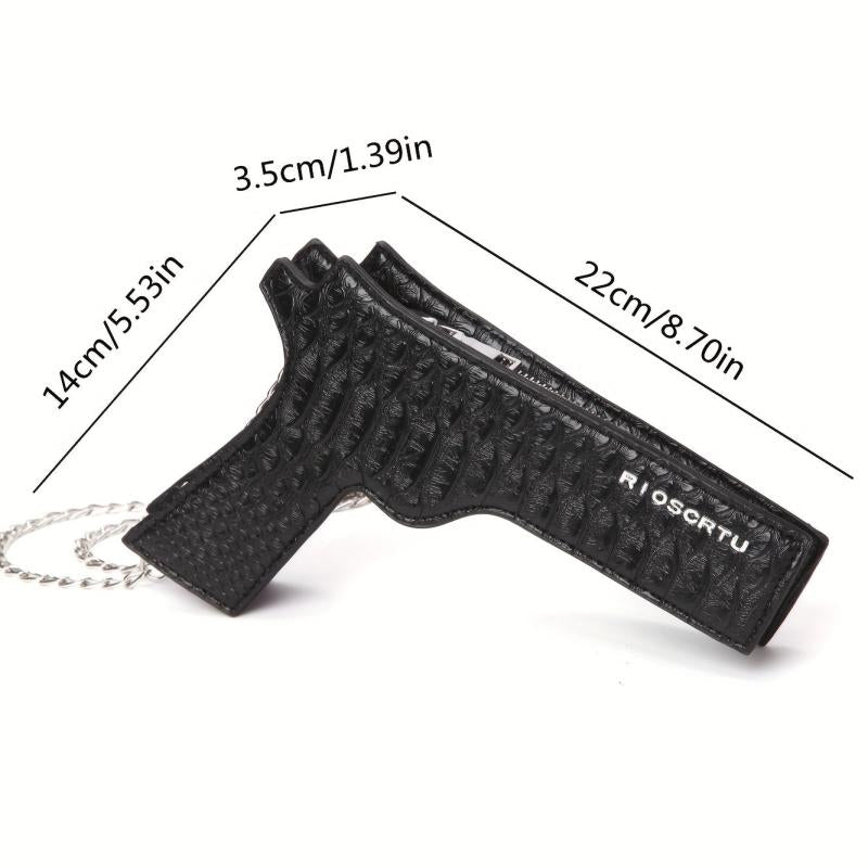 Pistol Crossbody Bag Chain Shoulder Clutch Purse