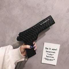 Pistol Crossbody Bag Chain Shoulder Clutch Purse