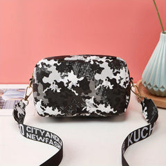 Square Crossbody Bag Casual PU Leather Purse Women's Everyday Shoulder Bag