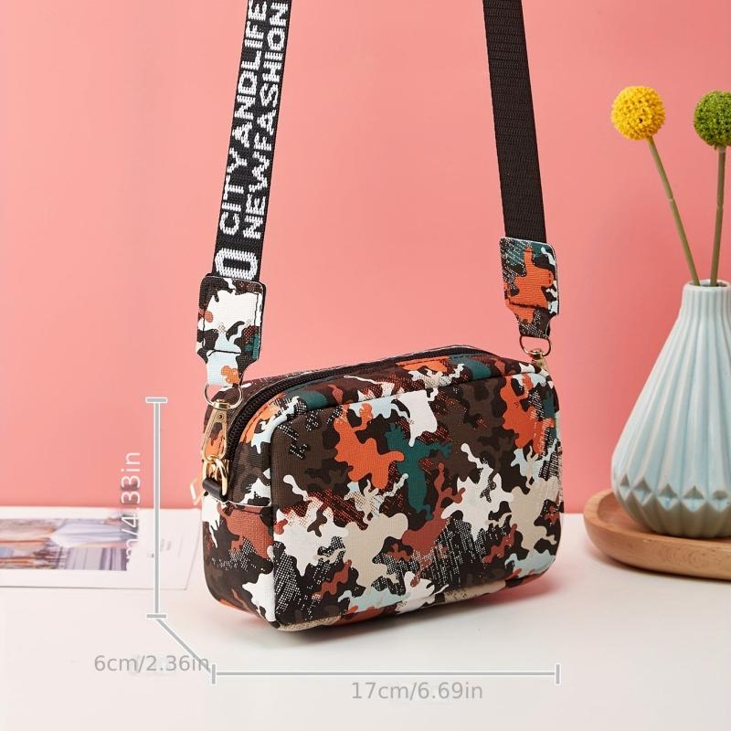 Square Crossbody Bag Casual PU Leather Purse Women's Everyday Shoulder Bag