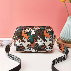 Square Crossbody Bag Casual PU Leather Purse Women's Everyday Shoulder Bag