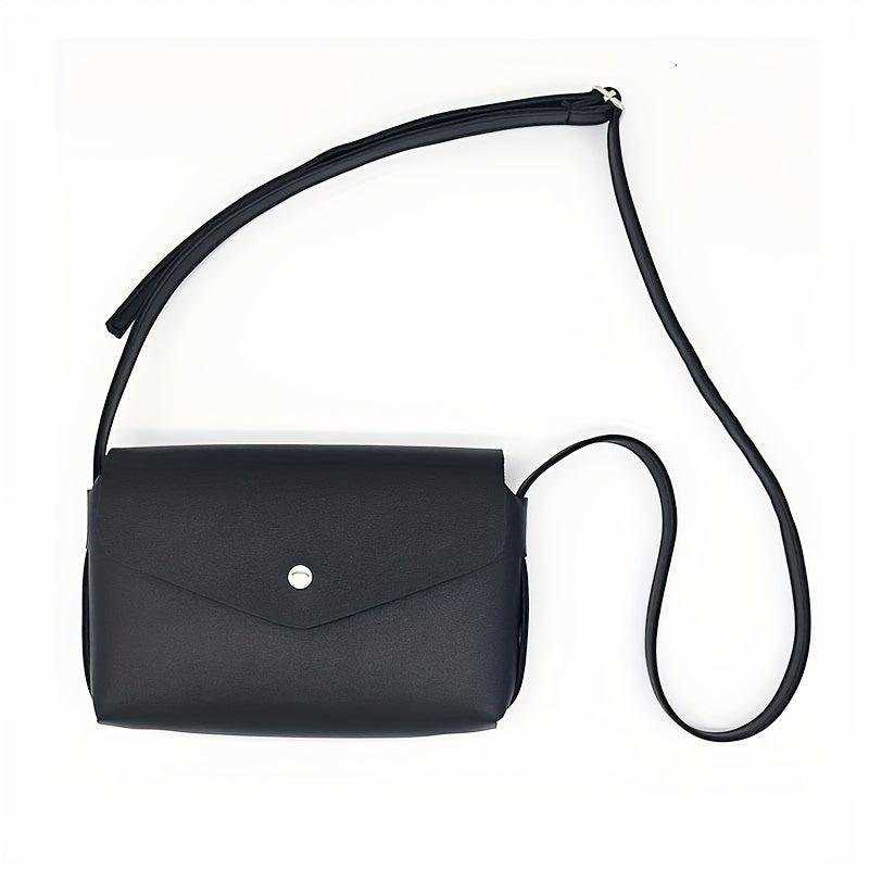 Flap Crossbody Bag PU Leather Textured Bag Purse Classic Shoulder Bag