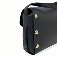 Flap Crossbody Bag PU Leather Textured Bag Purse Classic Shoulder Bag