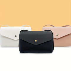 Flap Crossbody Bag PU Leather Textured Bag Purse Classic Shoulder Bag