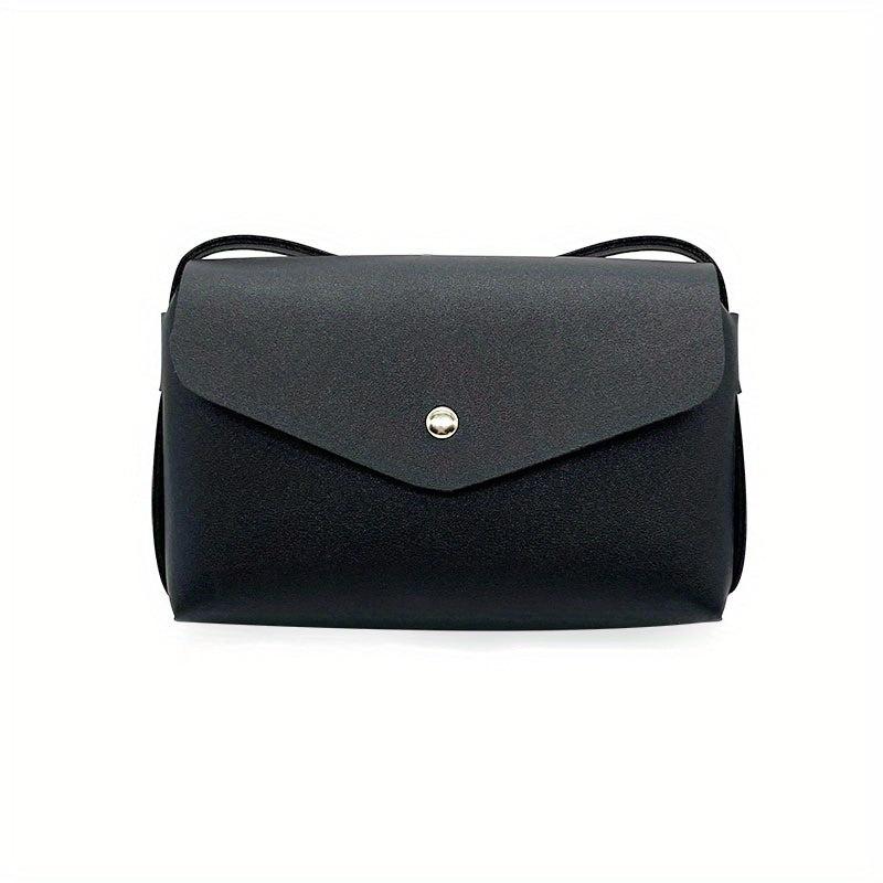 Flap Crossbody Bag PU Leather Textured Bag Purse Classic Shoulder Bag
