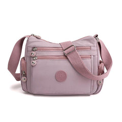 Casual Nylon Crossbody Bag Women's Pocket Purse Solid Shoulder Bag