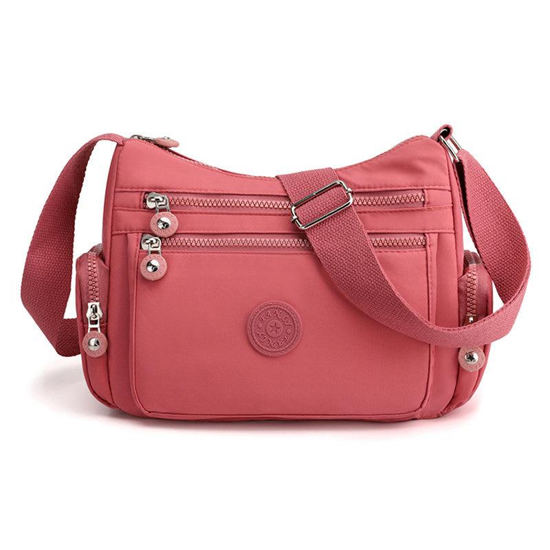Casual Nylon Crossbody Bag Women's Pocket Purse Solid Shoulder Bag