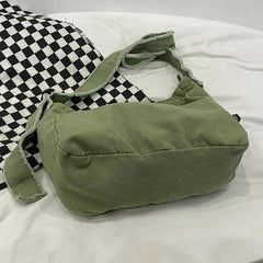 Casual Canvas Hobo Bag Crossbody Bag