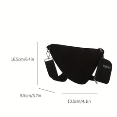 Triangle Shoulder Crossbody Bag Mini Bag With Coin Purse