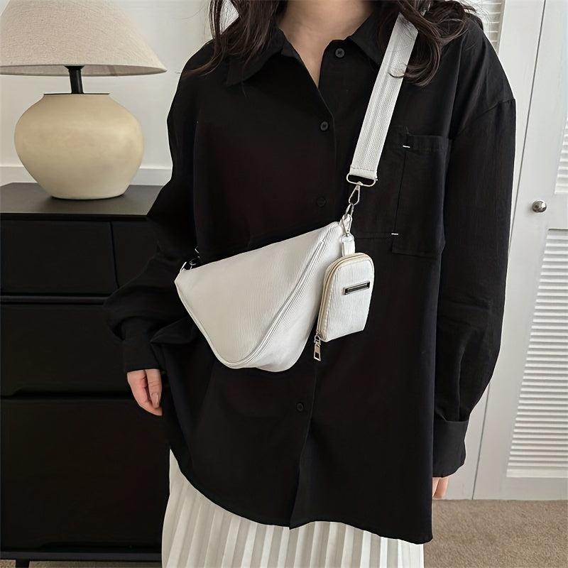 Triangle Shoulder Crossbody Bag Mini Bag With Coin Purse