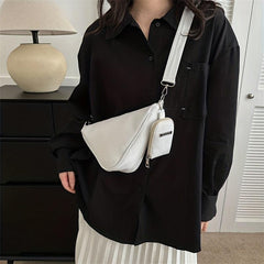 Triangle Shoulder Crossbody Bag Mini Bag With Coin Purse