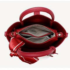 Vegetable Basket Bag Scarf Decor Crossbody Bag for Women