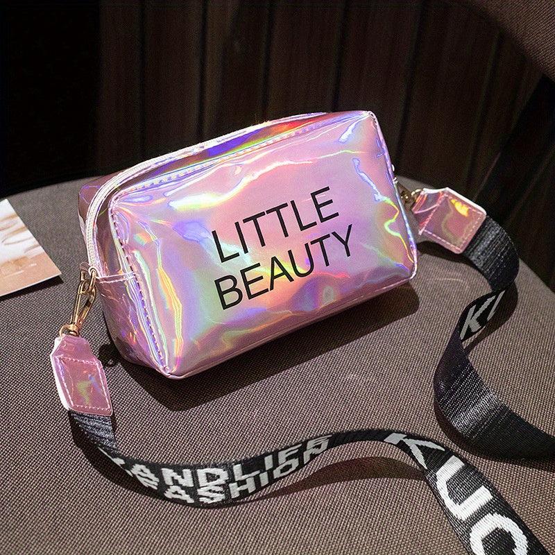 Holographic Laser Crossbody Bag Mini Square Purse