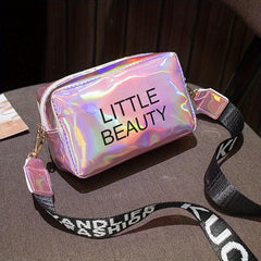 Holographic Laser Crossbody Bag Mini Square Purse