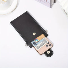 Minimalist Solid Coin Purse Touch Screen Phone Bag