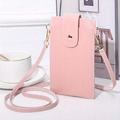 Minimalist Solid Coin Purse Touch Screen Phone Bag