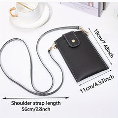 Minimalist Solid Coin Purse Touch Screen Phone Bag