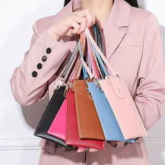 Minimalist Solid Coin Purse Touch Screen Phone Bag