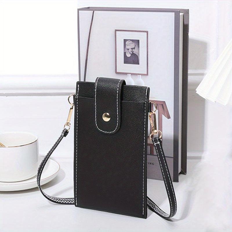 Minimalist Solid Coin Purse Touch Screen Phone Bag