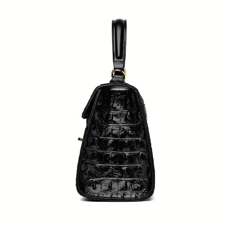 Crocodile Embossed Handbags Faux Leather Crossbody Bag