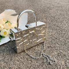 Stylish Mini Acrylic Crossbody Bag Square Shoulder Handbag Purse