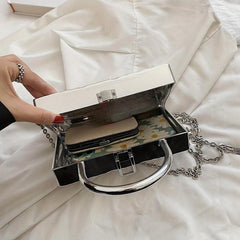 Stylish Mini Acrylic Crossbody Bag Square Shoulder Handbag Purse