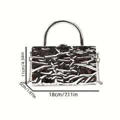 Stylish Mini Acrylic Crossbody Bag Square Shoulder Handbag Purse