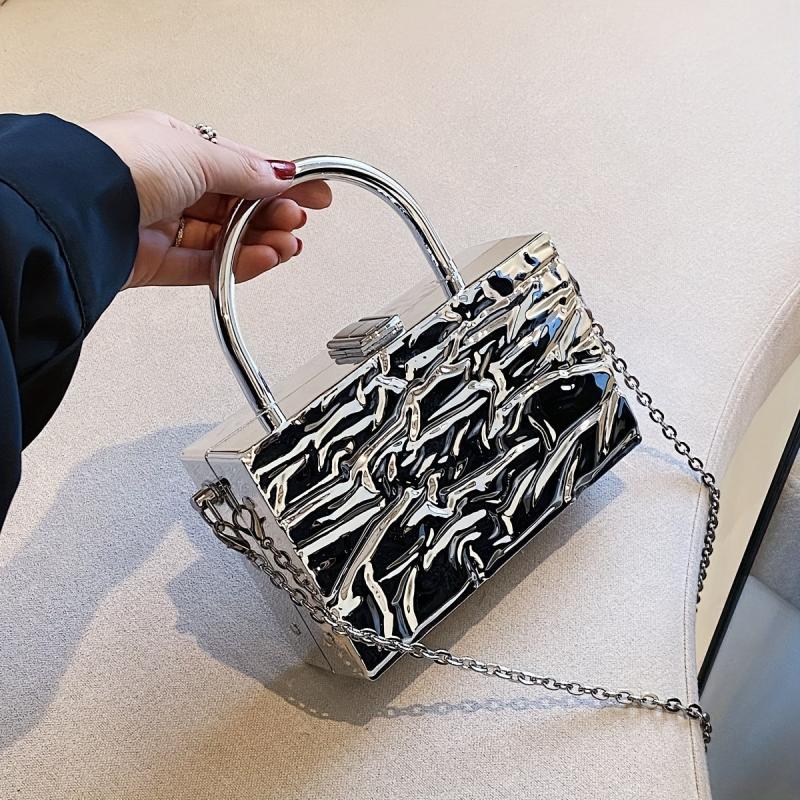 Stylish Mini Acrylic Crossbody Bag Square Shoulder Handbag Purse