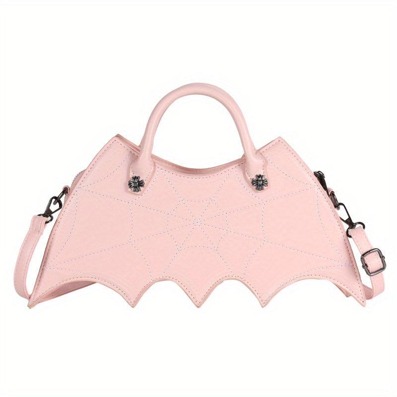 Gothic Embroidered Bat Shaped Bag