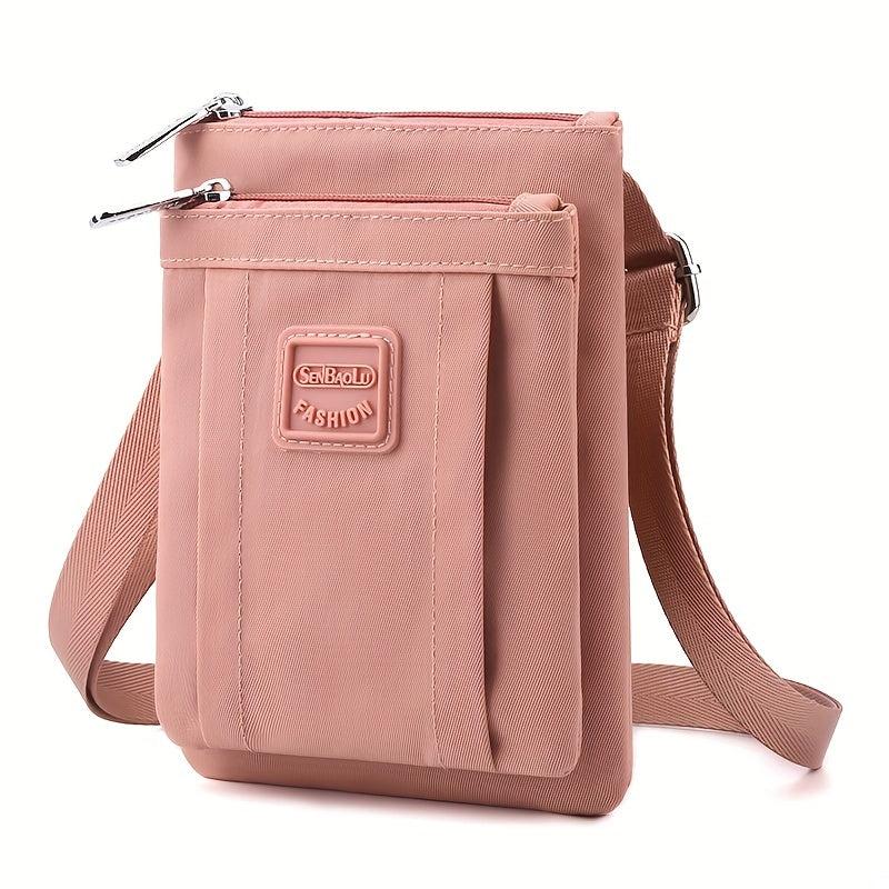Mini Nylon Mobile Phone Bag Crossbody Shoulder Coin Purse